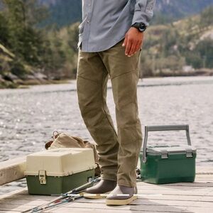 Wrangler ATG™ Men's Jackson Utility Cotton Spandex Pants Sea Turtle Sz W40 L33
